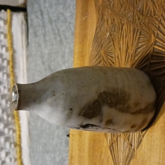 Vintage Stoneware Bud Vase Sailing Ship - Picture 3 of 9